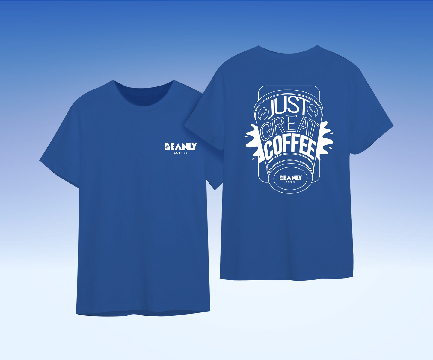 Just Great Coffee Tshirt (Blue)