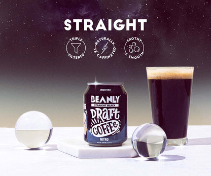 Straight Black Nitro Draft Coffee - Pack of 6